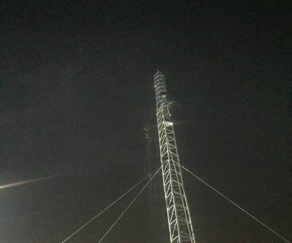 تعویض و تعمیر دکل سازمان فاوا و افزایش ارتفاع